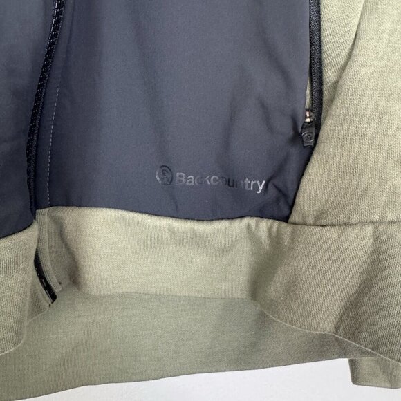 Backcountry Woman’s Tricot Peak Green Full Zip Tech Sweatshirt Size Small EUC - Picture 3 of 7
